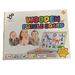 NEW IN SEALED BOX JQP WOODEN MAGNETIC PUZZLE BOARD XL 151 PCS